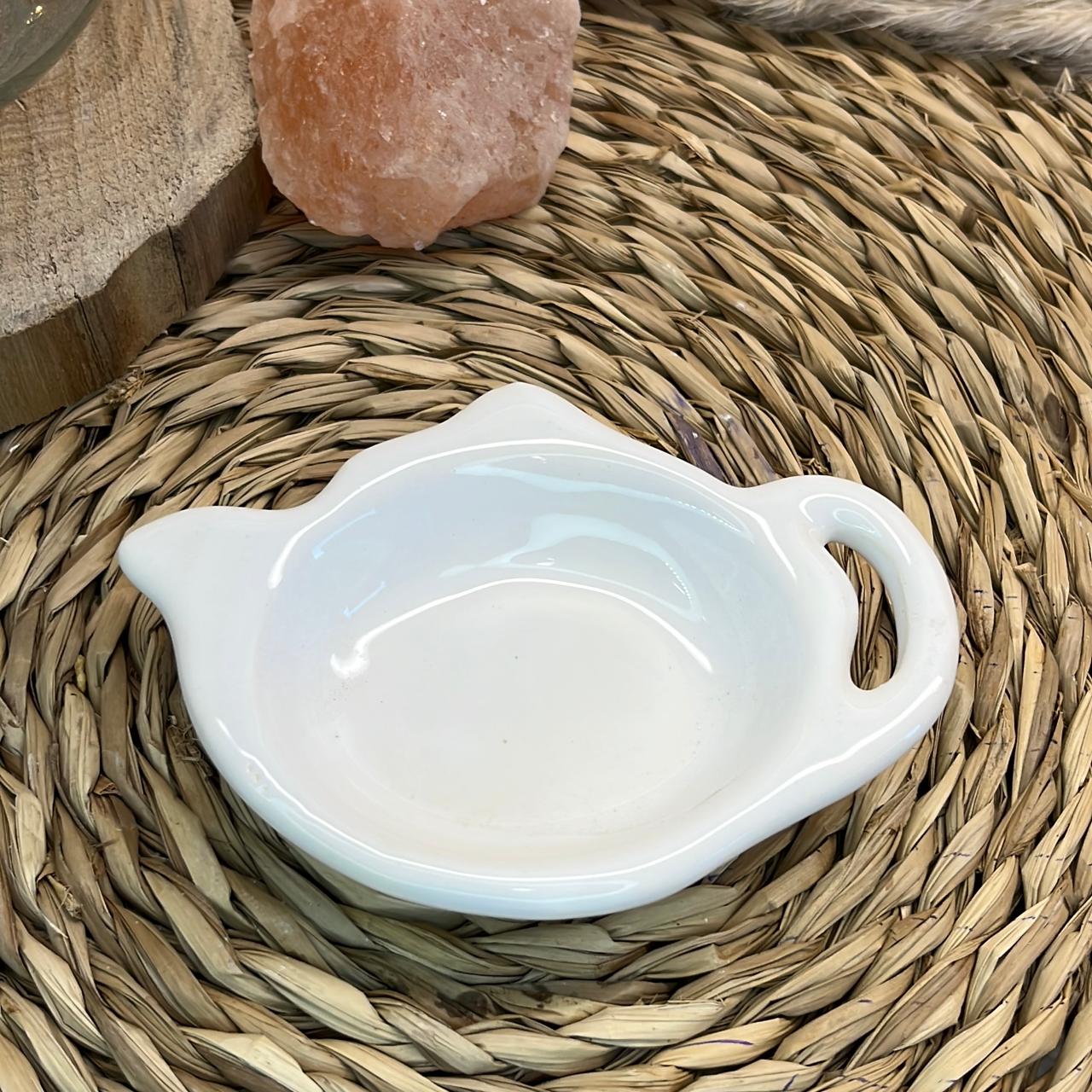 Teterita de Ceramcia (blanco) (Porta saquito)