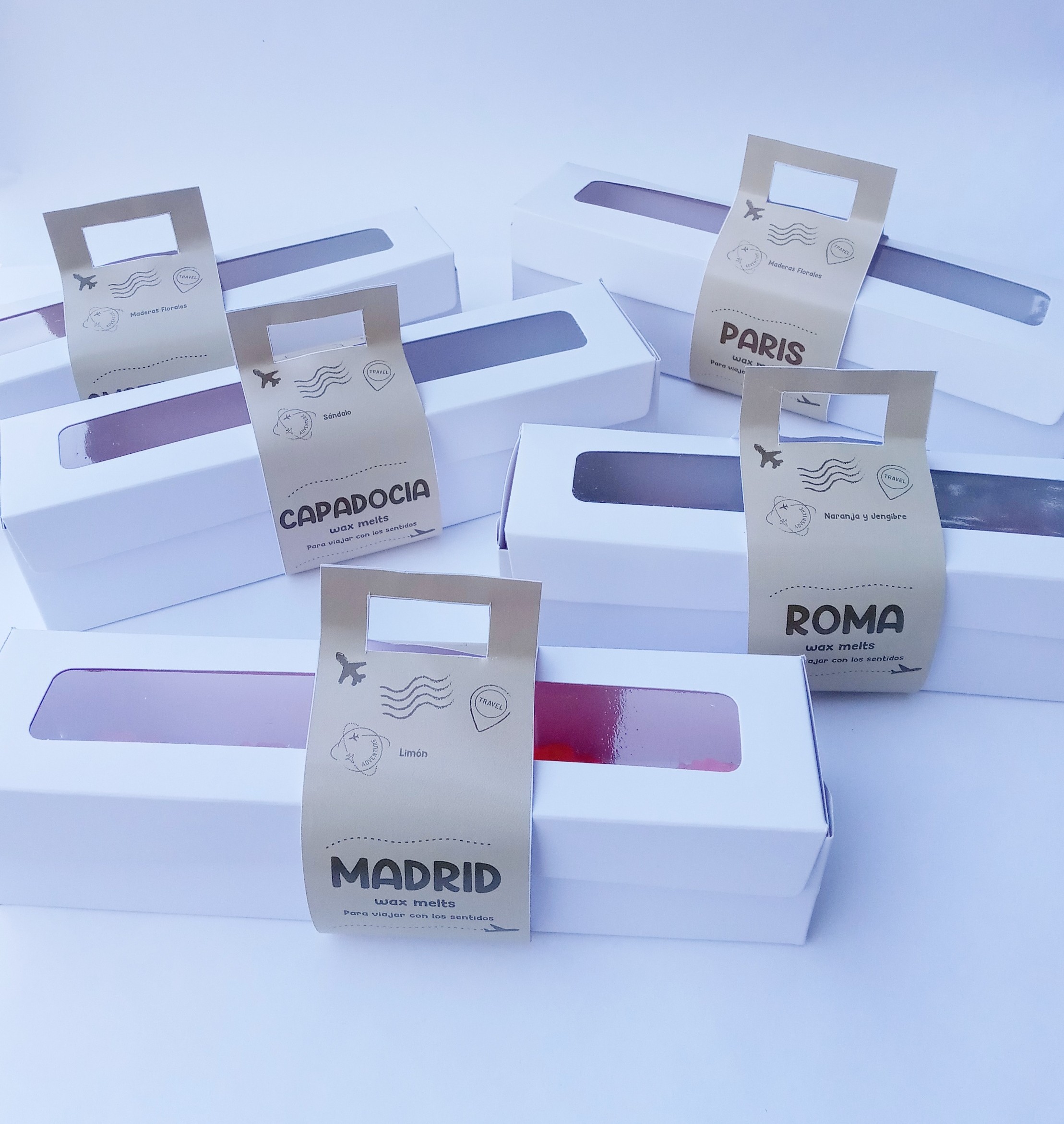 Wax Melts/ Bombones de cera. Colección Aromas del Mundo