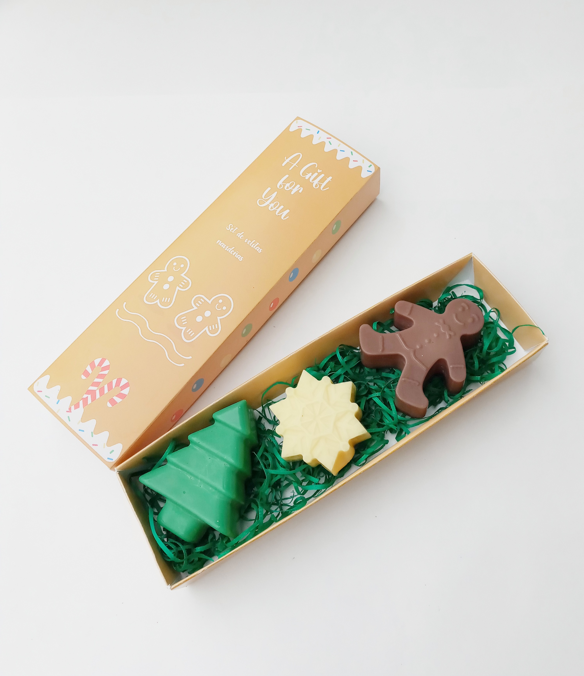 Cajita con Velas Aromáticas Navidad